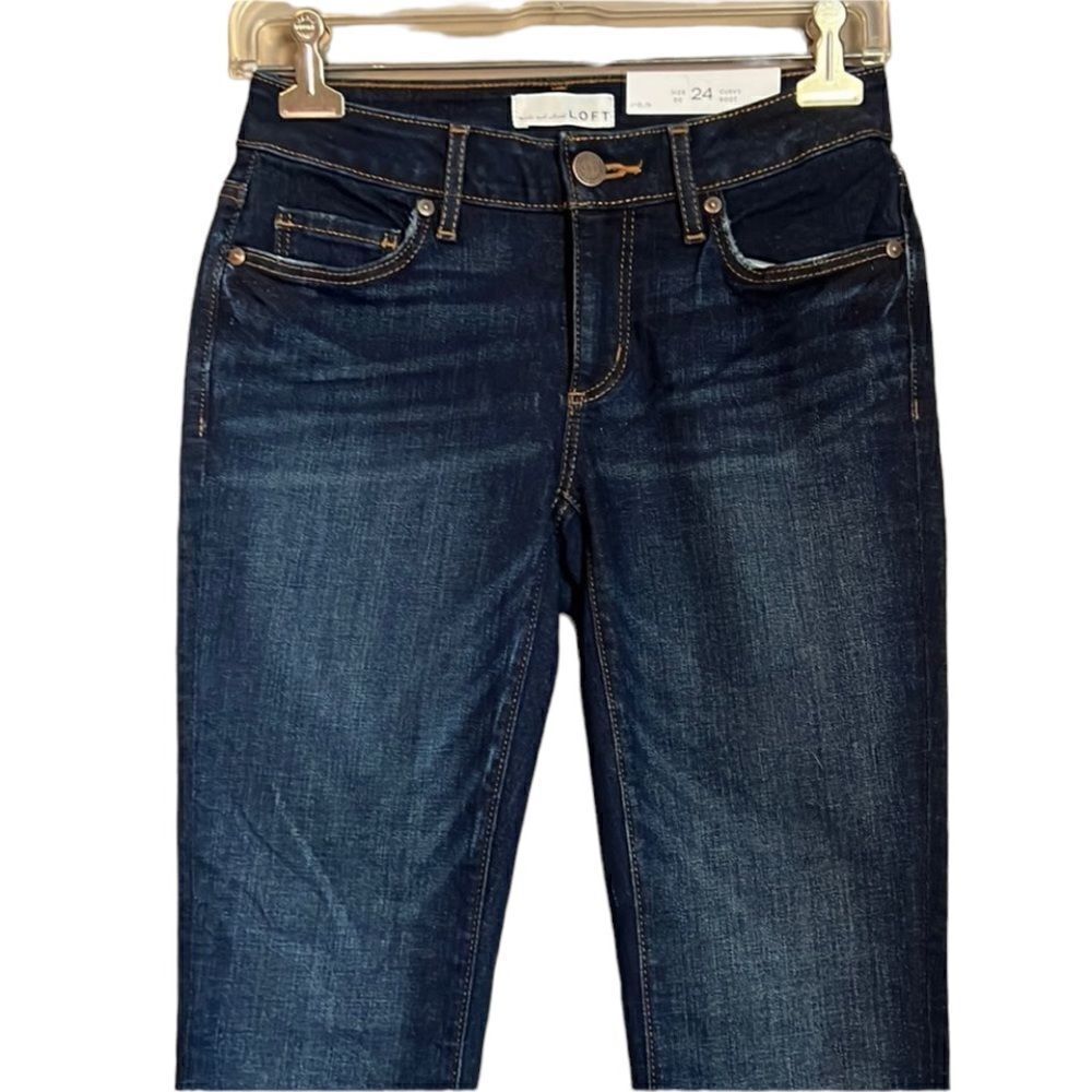 NWT! Loft curvy bootcut dark wash jeans‎ - Picture 2 of 10